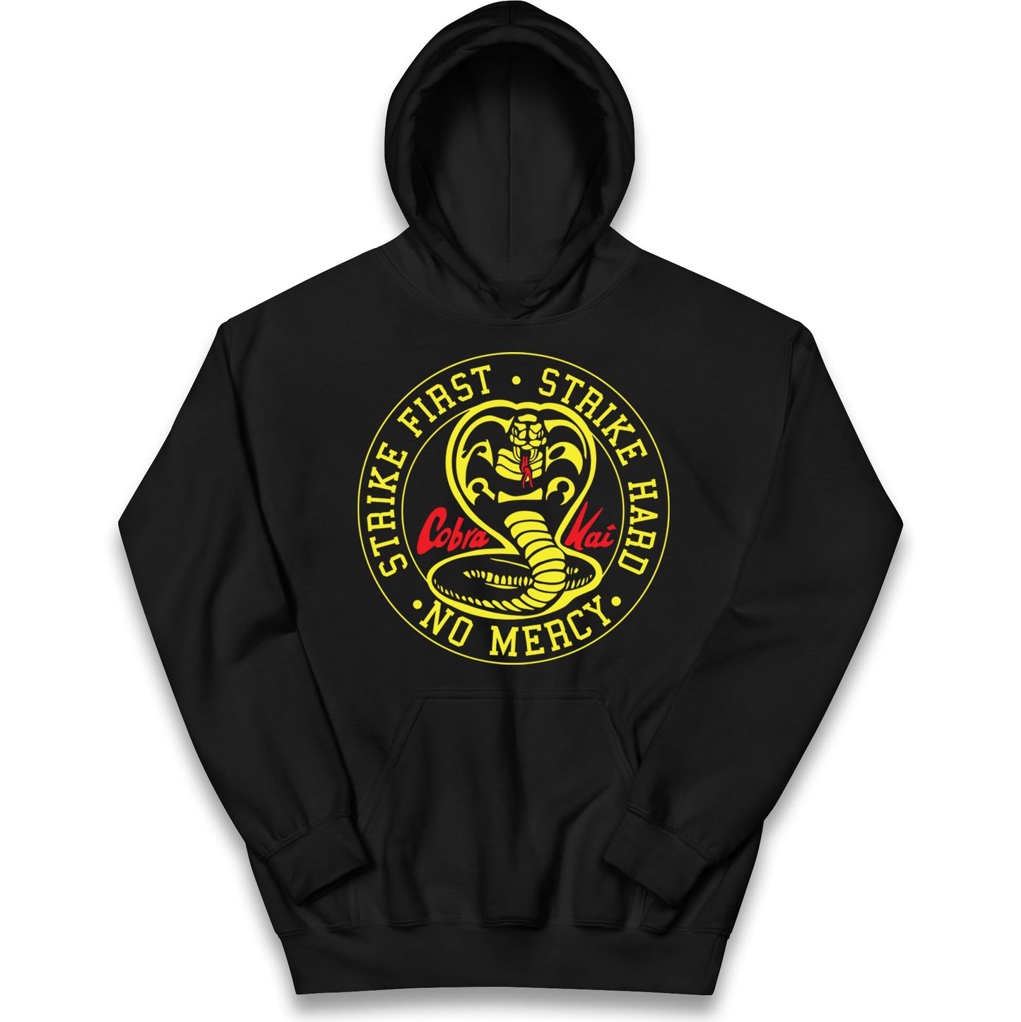 Cobra Kai Strike First Strike Hard Kids Hoodie