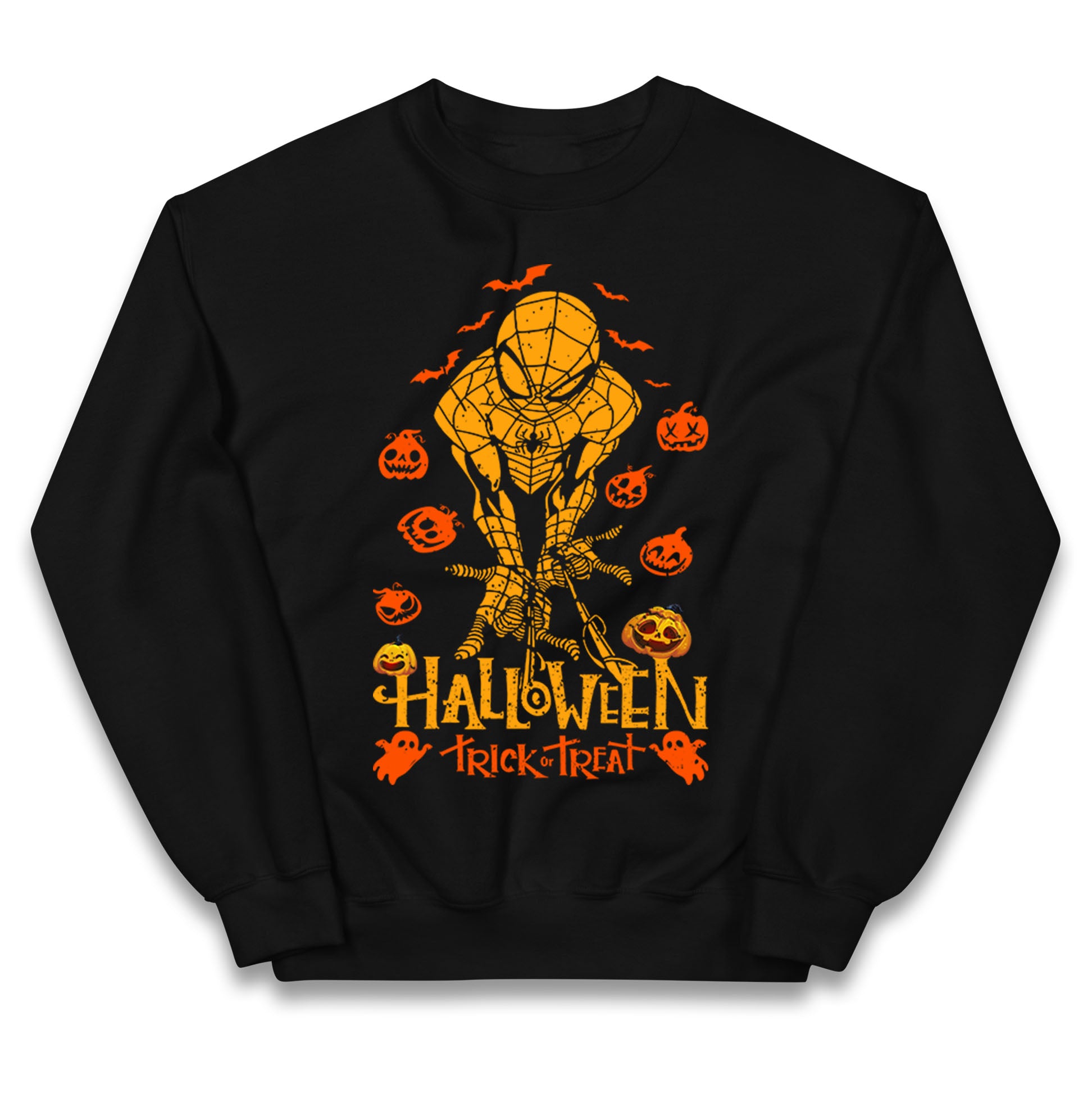 Spiderman Trick Or Treat Halloween Jumper
