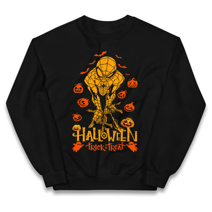 Spiderman Trick Or Treat Halloween Jumper
