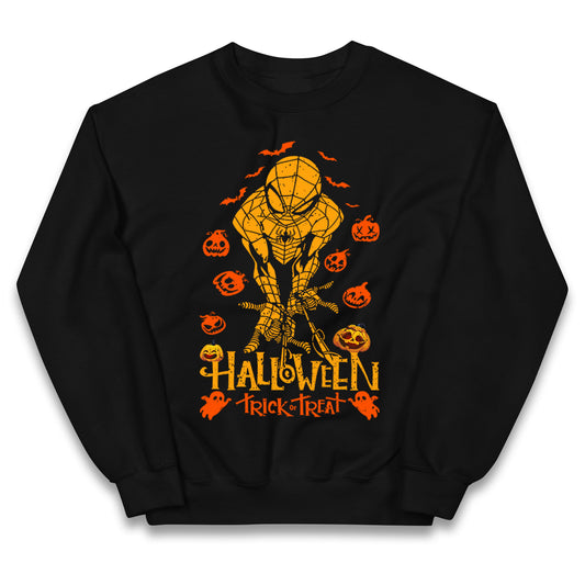 Spiderman Trick Or Treat Halloween Jumper
