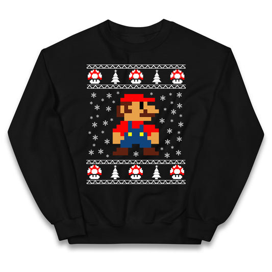 super mario christmas jumper