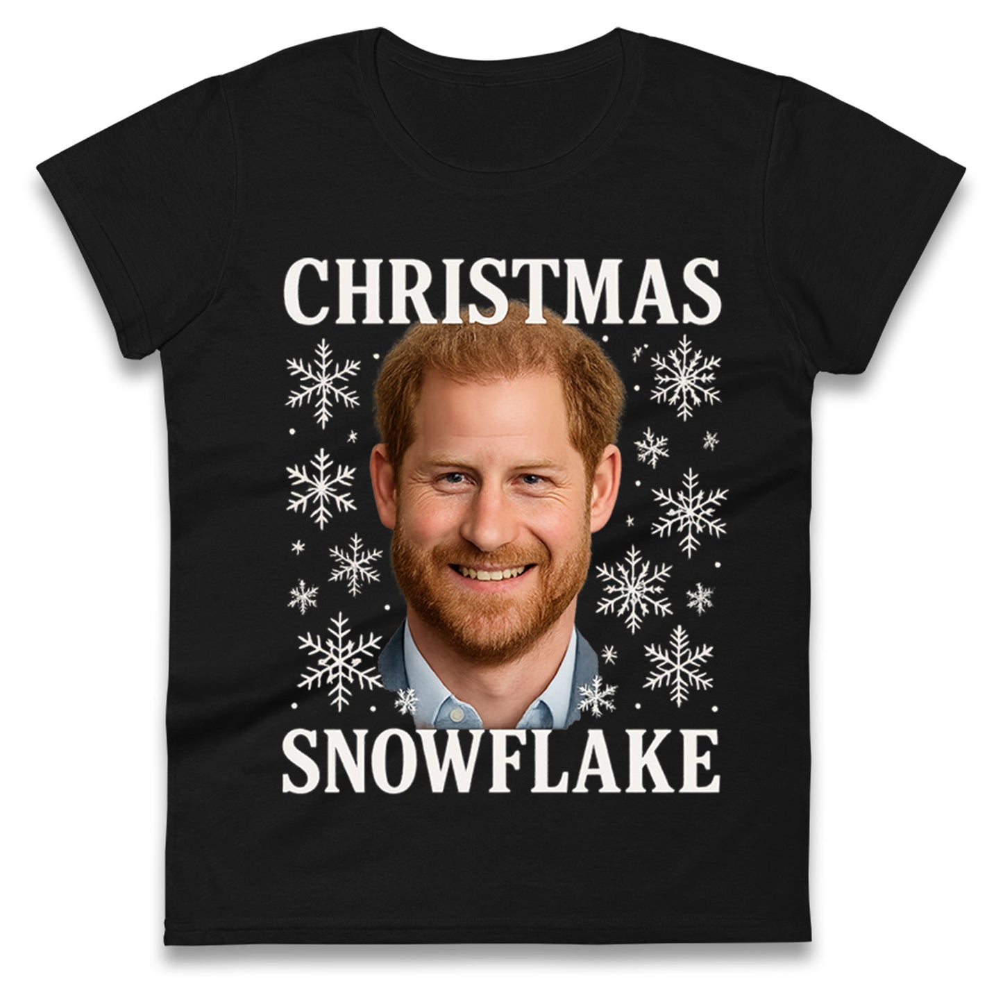 Prince Harry Xmas Ladies T Shirt