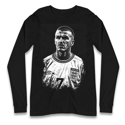 Bavid Beckham England Longsleeve T Shirt