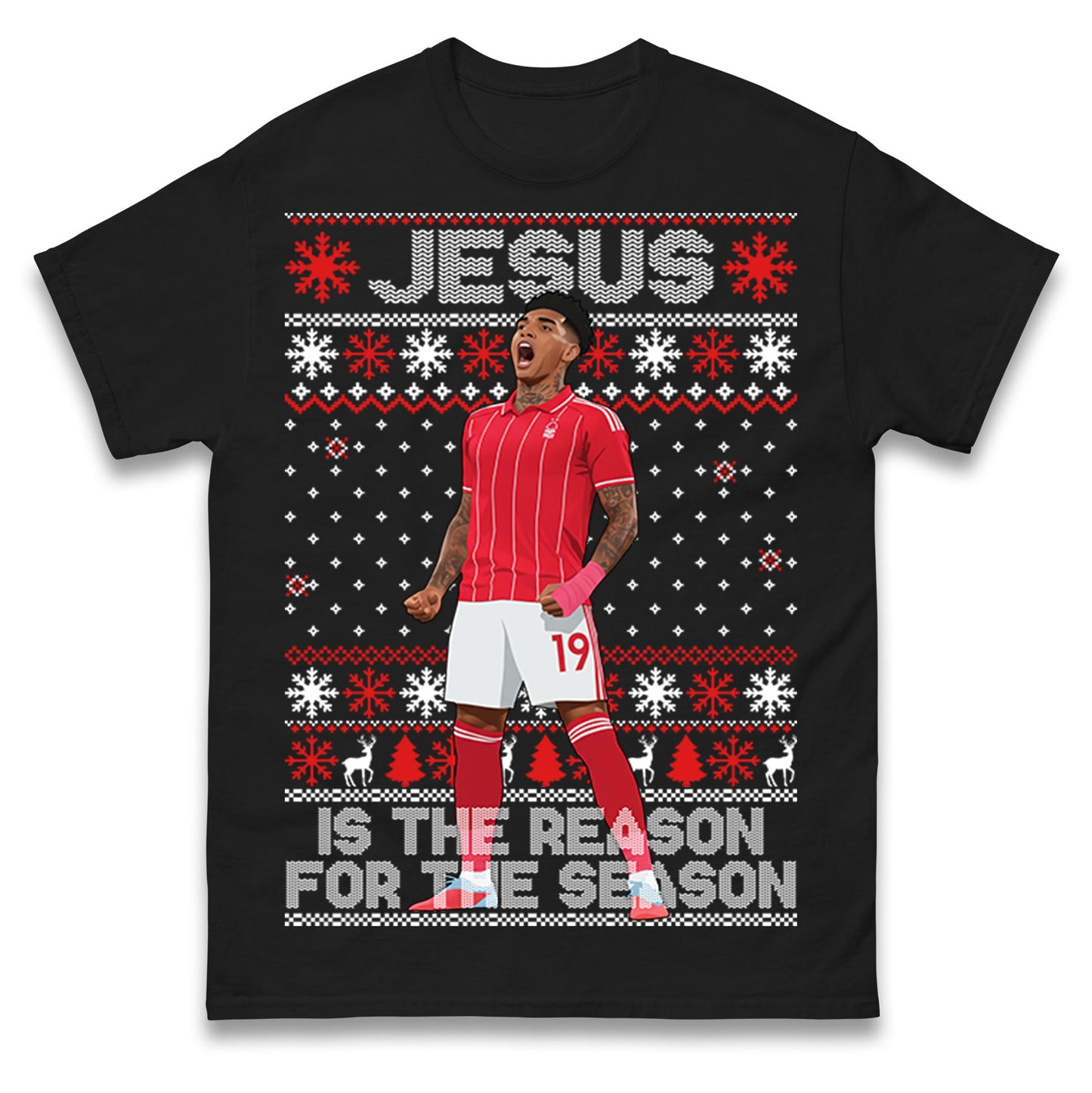 Nottm Forest FC Christmas T Shirt