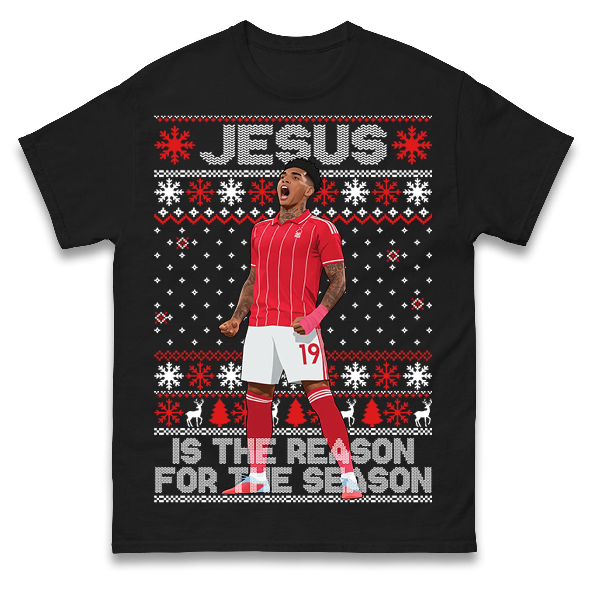 Nottm Forest FC Christmas T Shirt