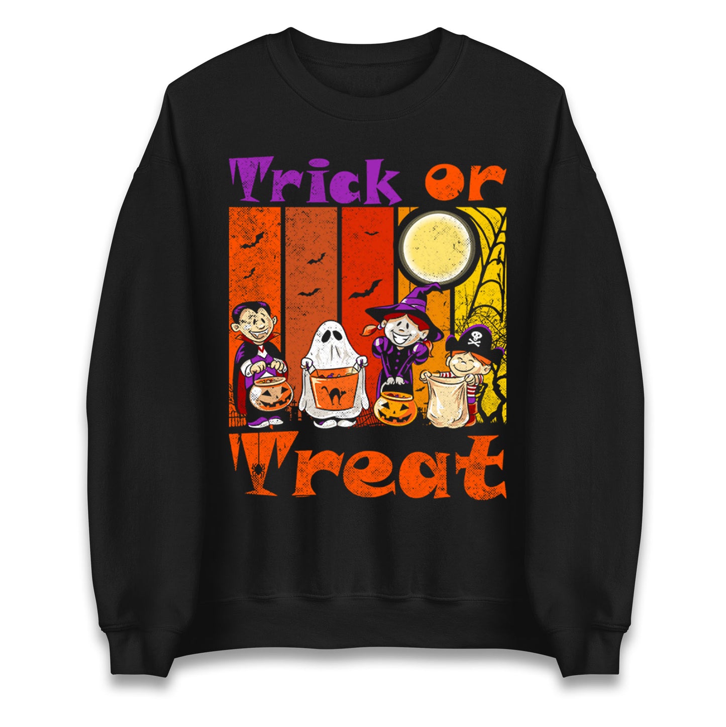 Scary Vampire Trick Or Treat Halloween Sweatshirt
