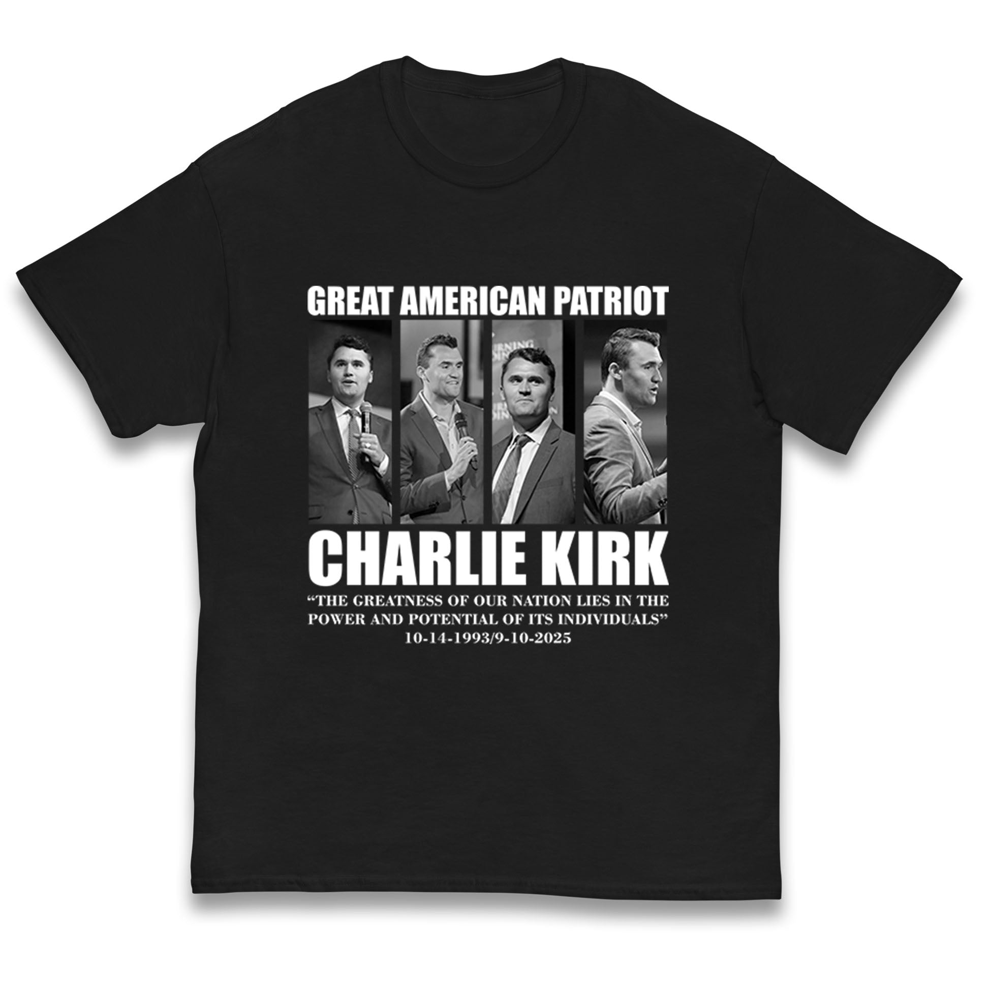 Charlie Kirk Kids T Shirt
