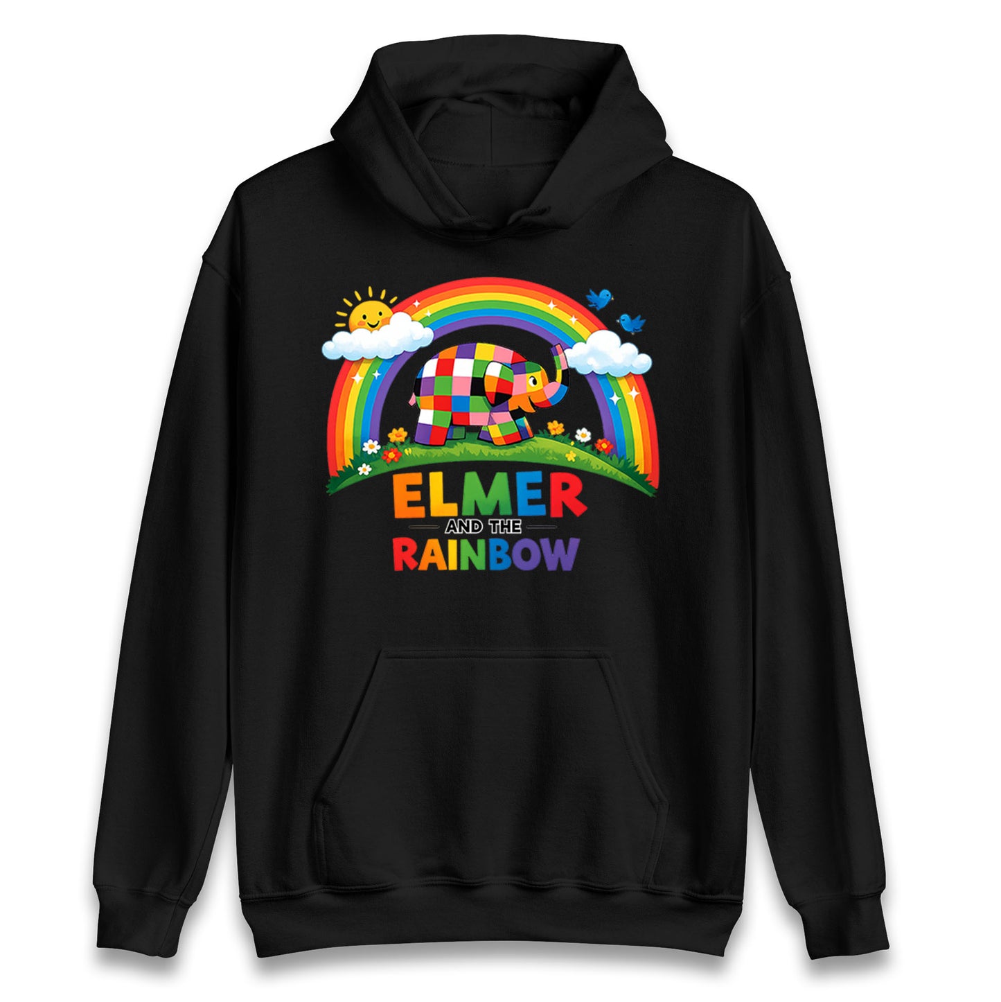 Elmer And The Rainbow Hoodie 