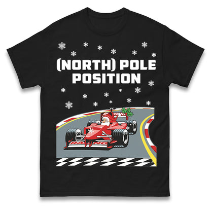Santa North Pole Position F1 Christmas T Shirt