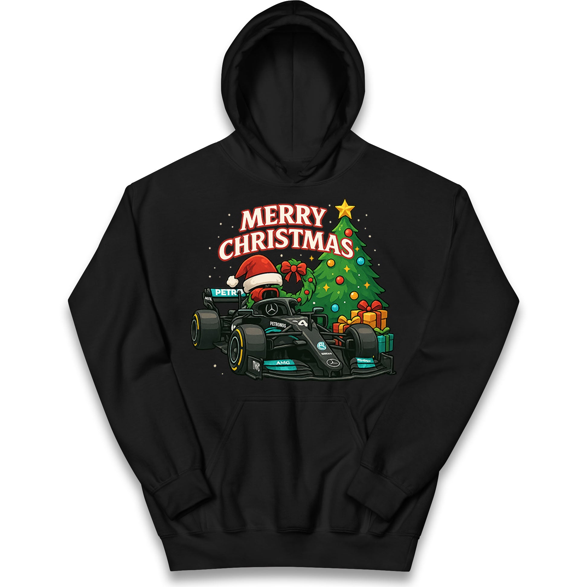 Mercedes F1 Christmas Kids Hoodie