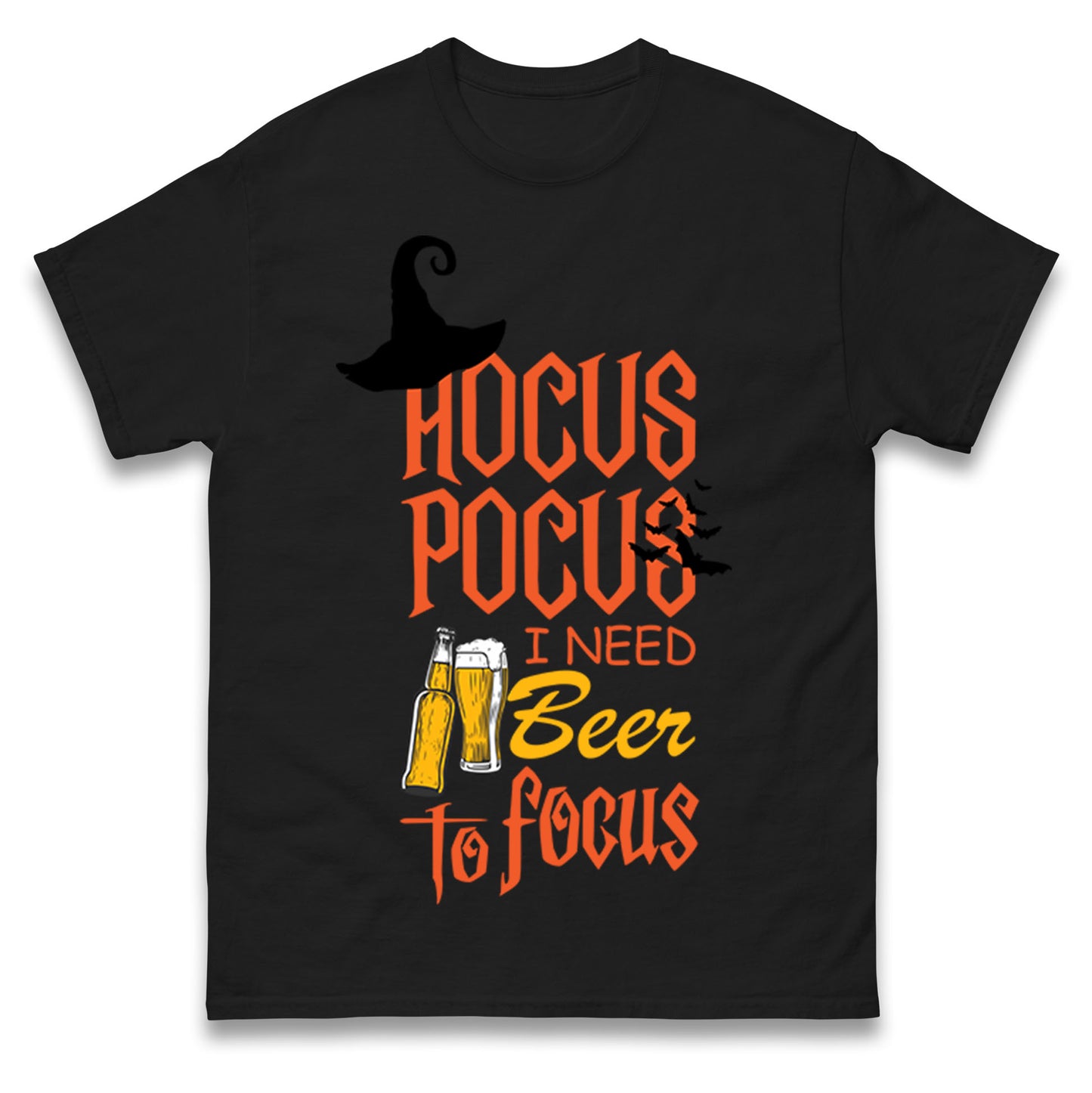 Hocus Pocus I Need Beer To Focus T Shirts
