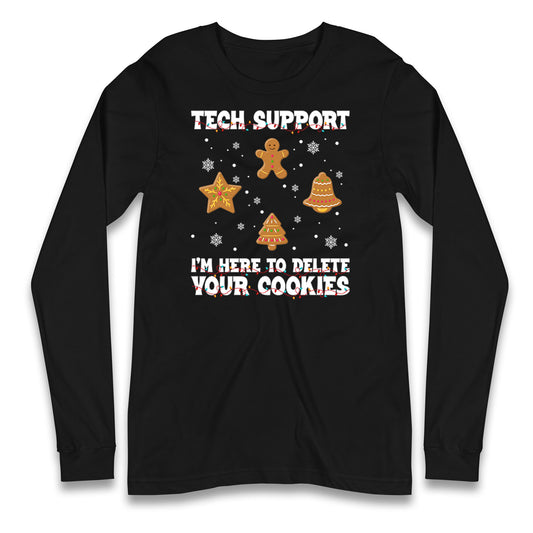 Delete Cookies Longsleeve T Shirt