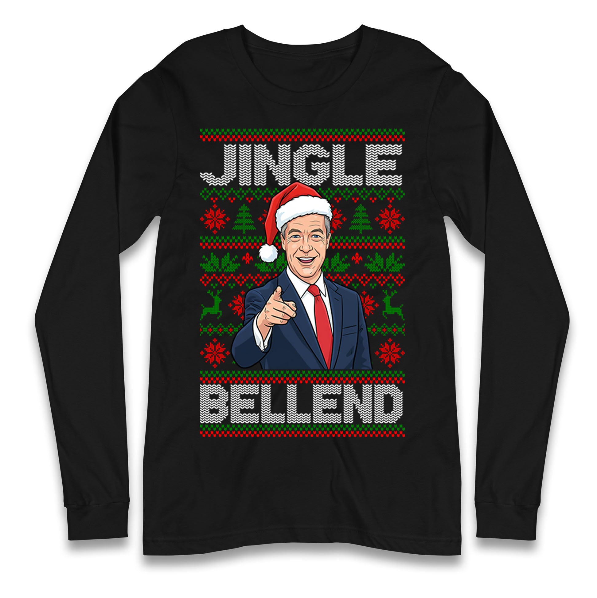 Nigel Farage Christmas Longsleeve T Shirt