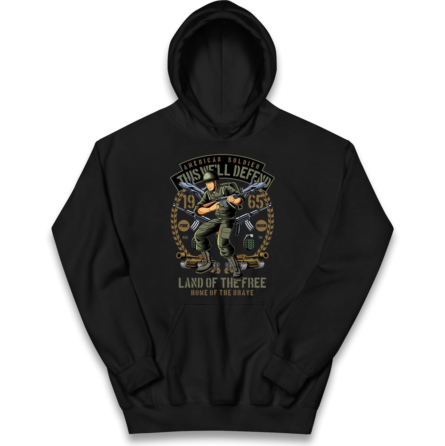 American Soldier Kids Hoodie