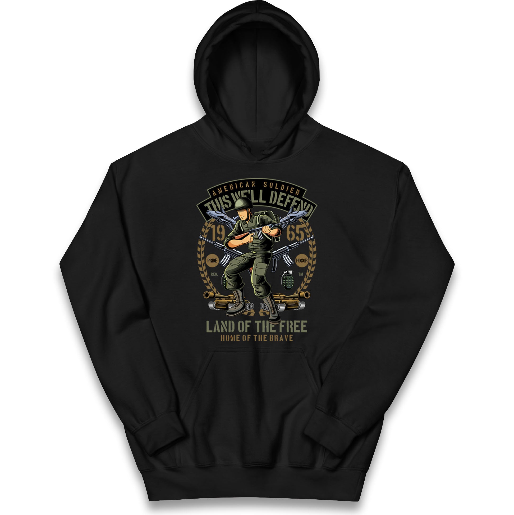 American Soldier Kids Hoodie