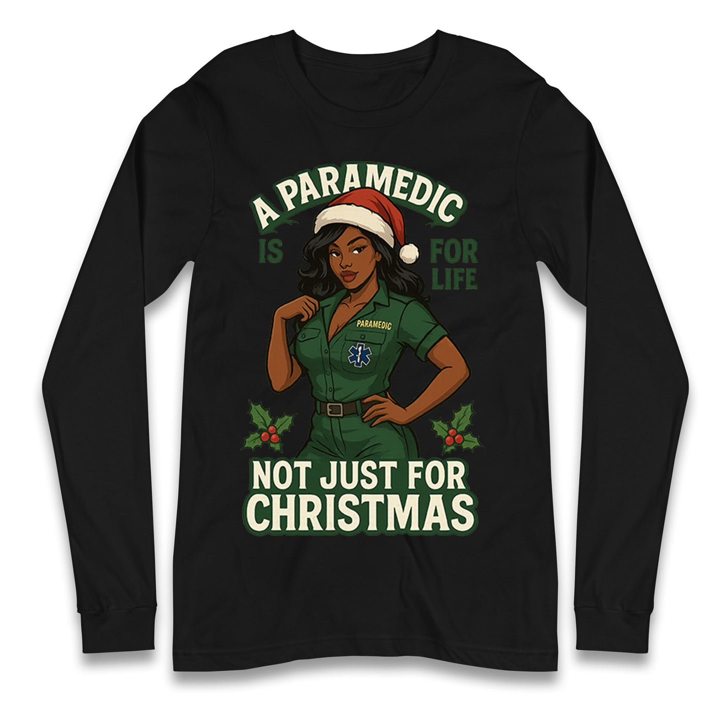 Paramedic Xmas Longsleeve T Shirt