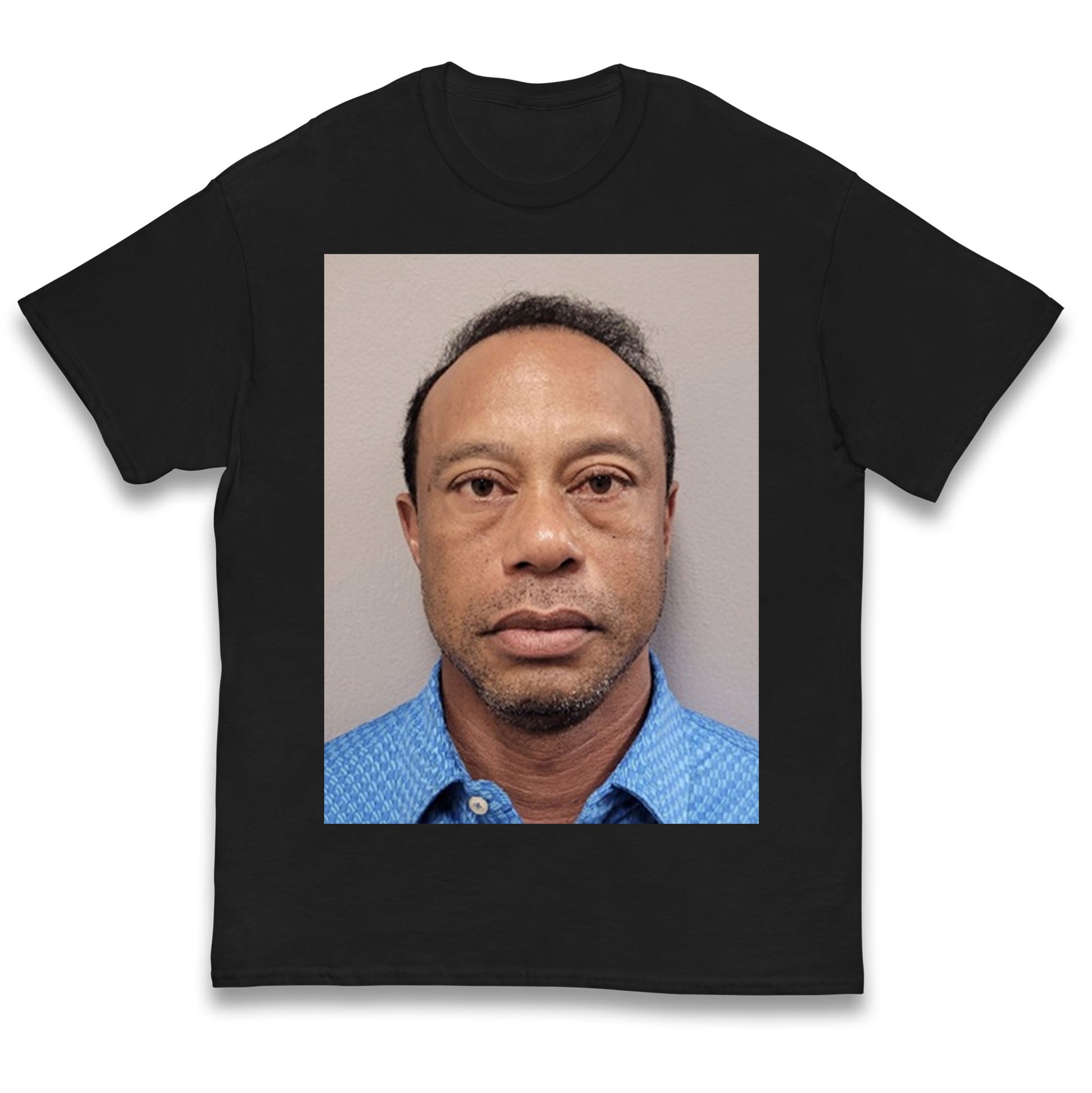 Tiger Woods Mugshot Kids T Shirt