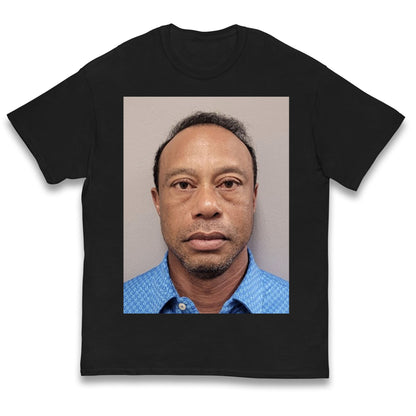 Tiger Woods Mugshot Kids T Shirt