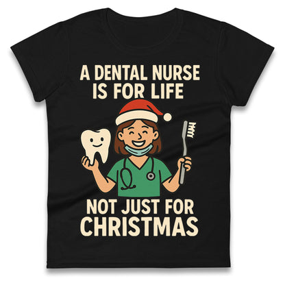 Dental Nurse Christmas Ladies T Shirt