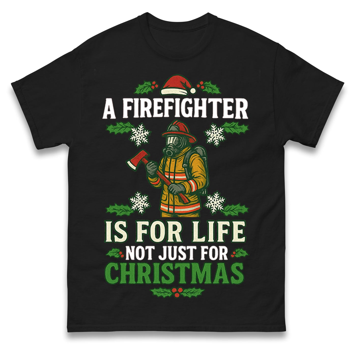 Firefighter Christmas T Shirt