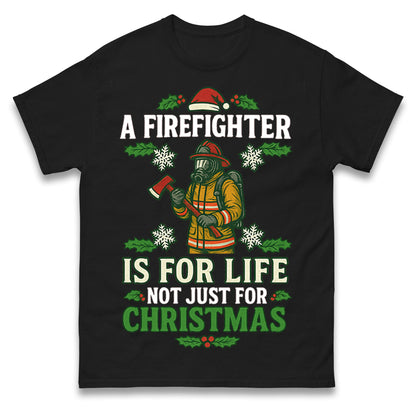 Firefighter Christmas T Shirt