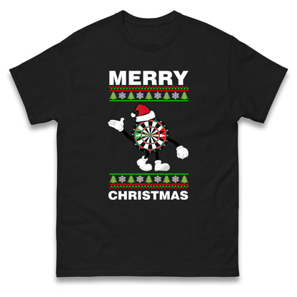 dartboard christmas santa costume t shirt