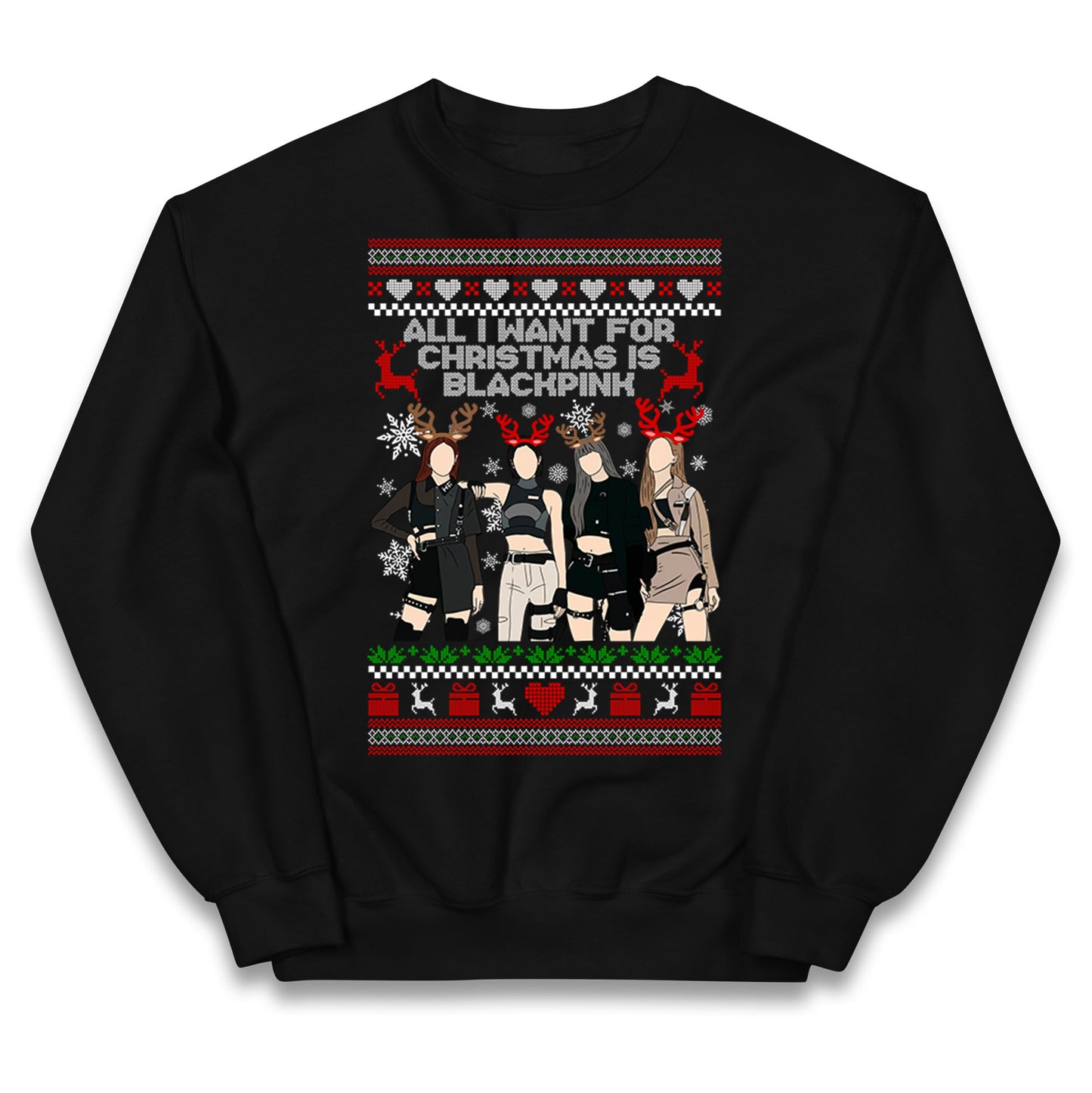 BlackPink Christmas Kids Jumper