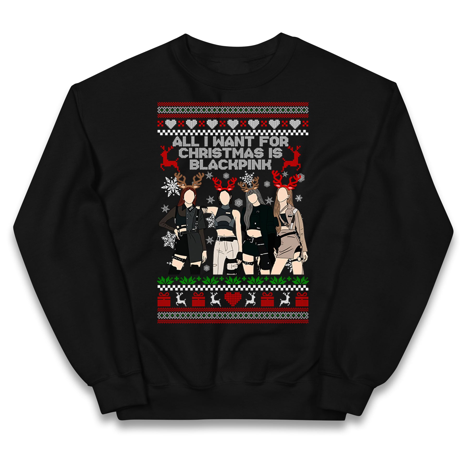 BlackPink Christmas Kids Jumper