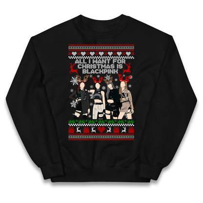 BlackPink Christmas Kids Jumper