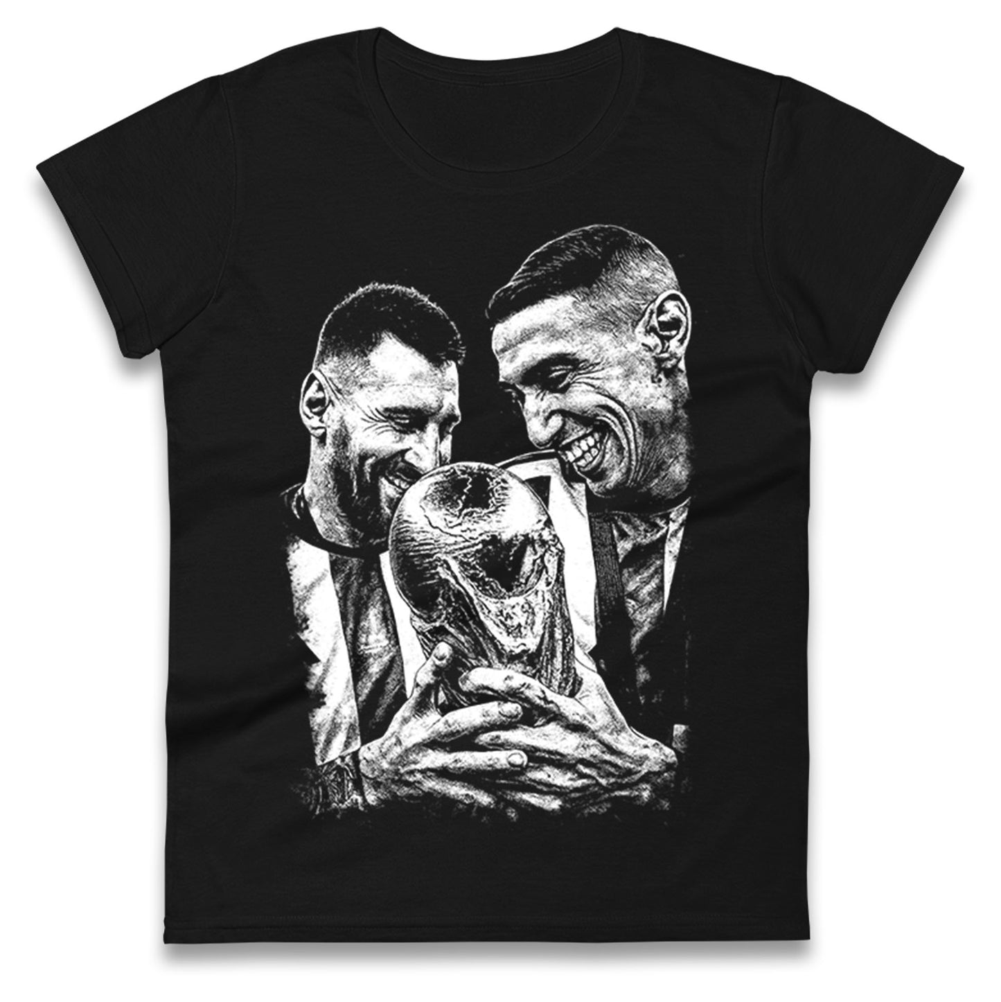 Lionel Messi Angel Di Maria Ladies T Shirt