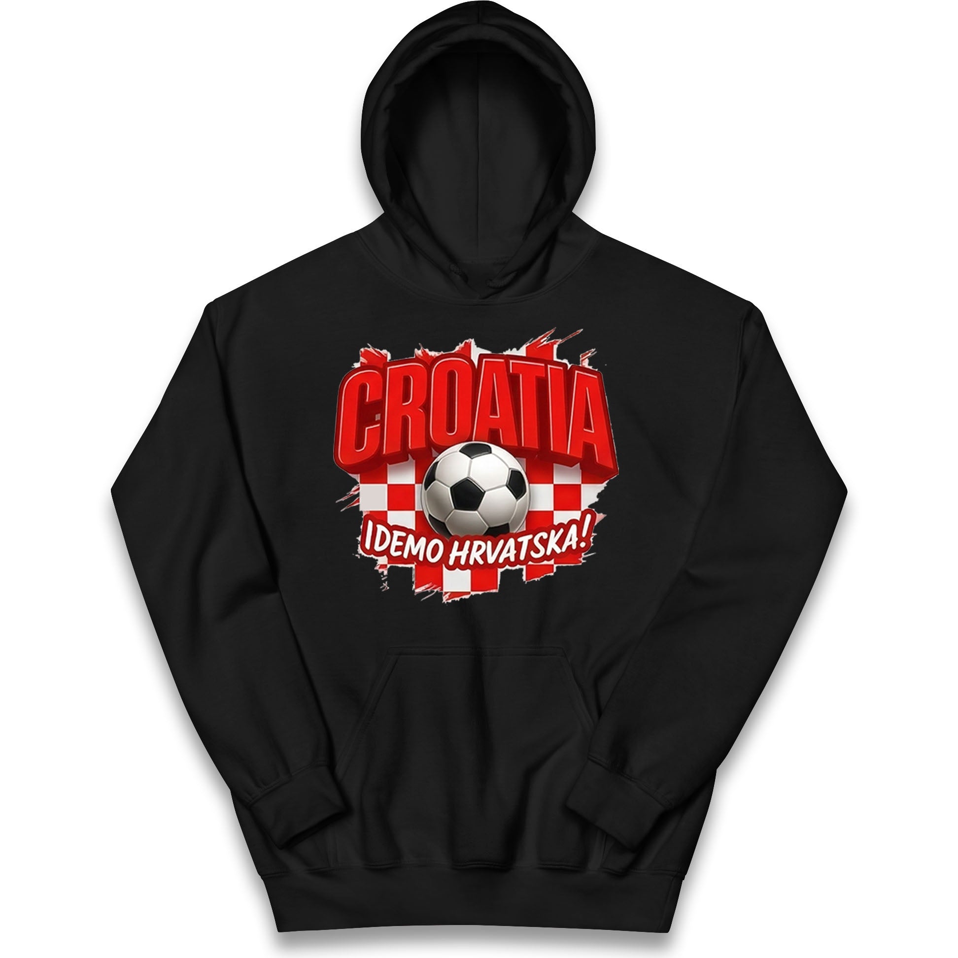 Croatia Retro World Cup Kids Hoodie