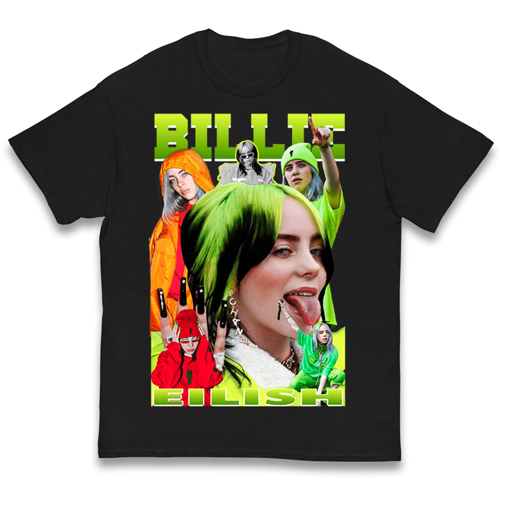 Billie Eilish Green Kids T Shirt