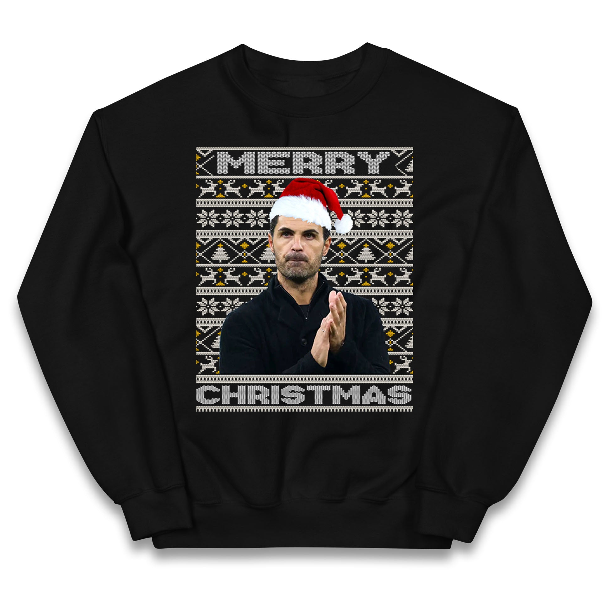 mikel arteta christmas jumper