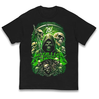 Metallica Green Skulls Kids T Shirt