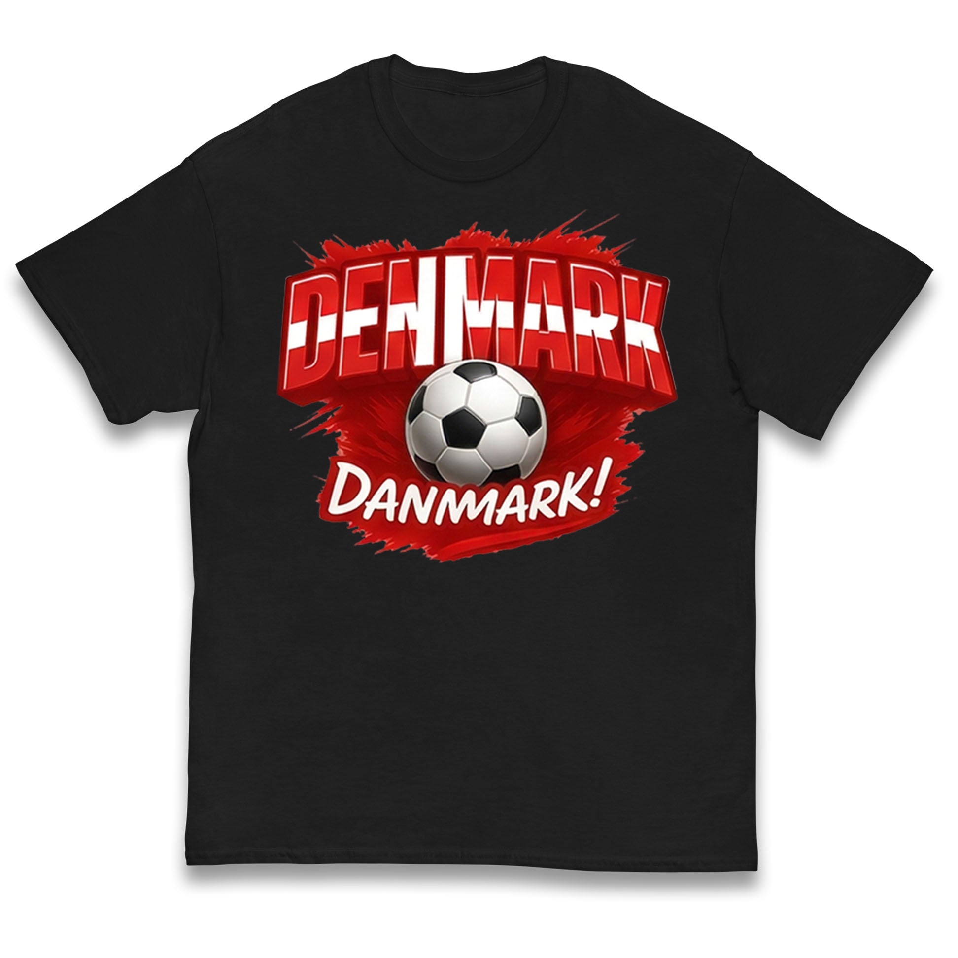 Denmark Retro World Cup Kids T Shirt
