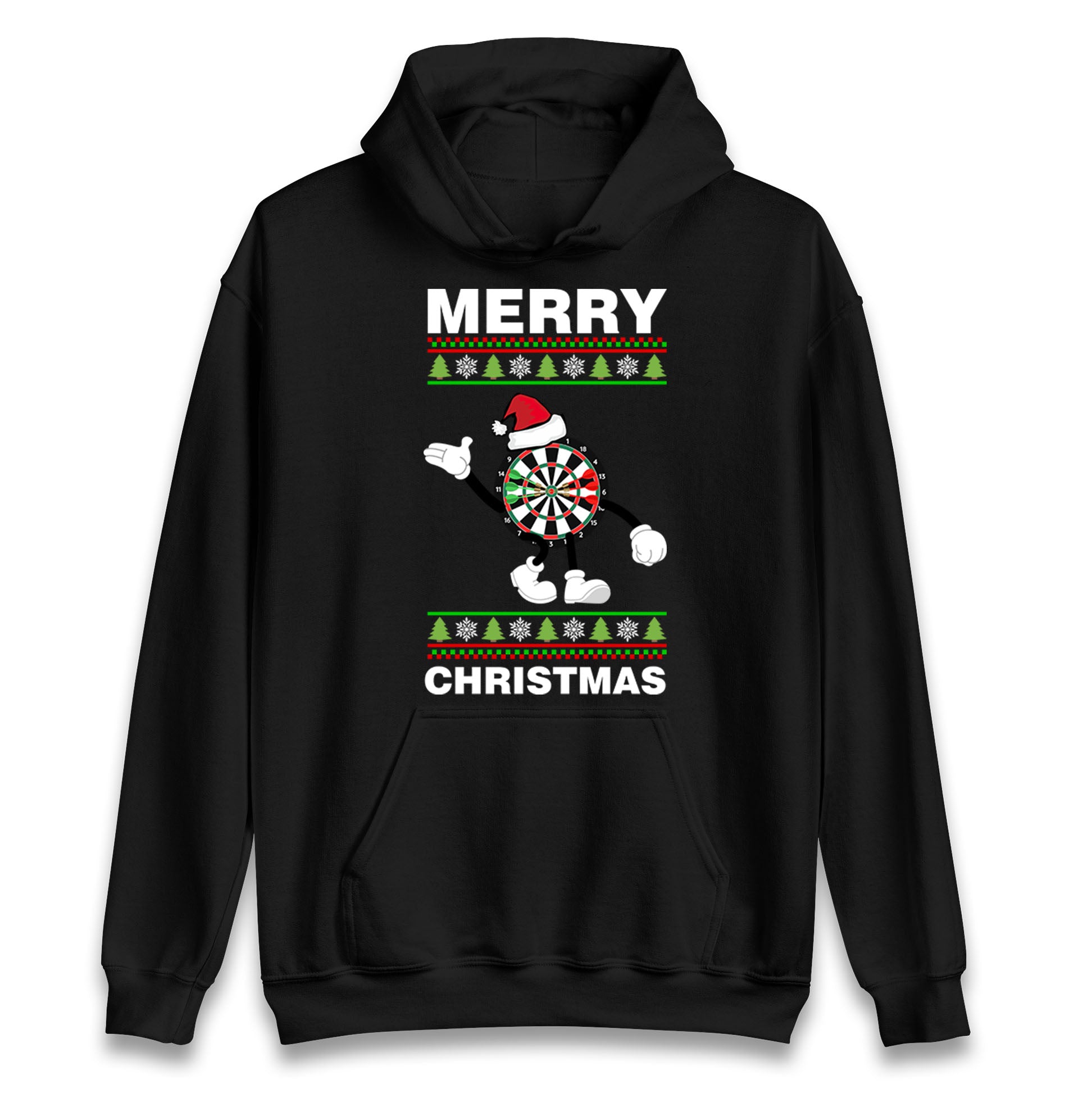 dartboard christmas santa costume hoodie