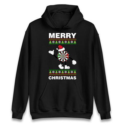 dartboard christmas santa costume hoodie