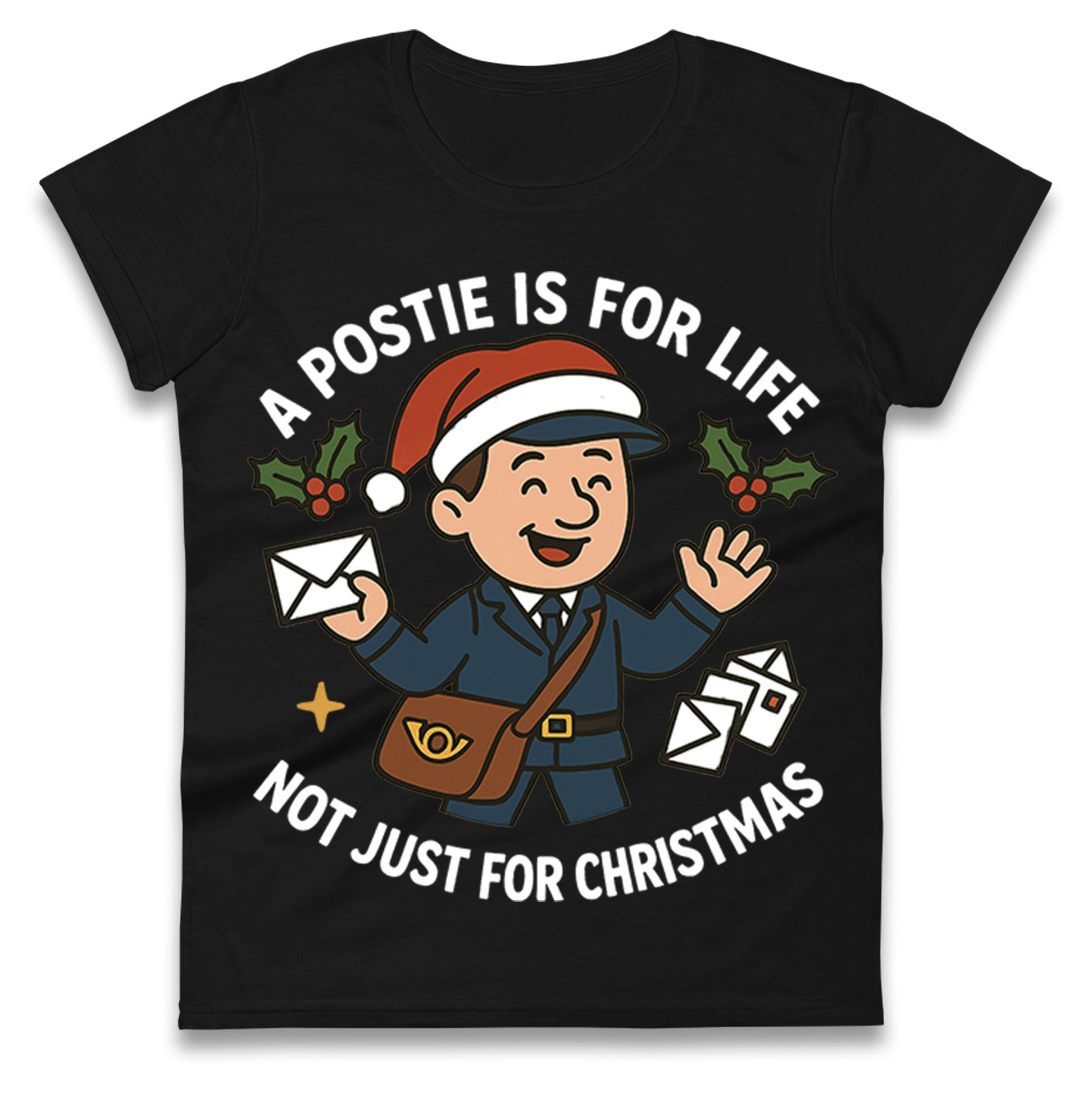 Postie Christmas Ladies T Shirt