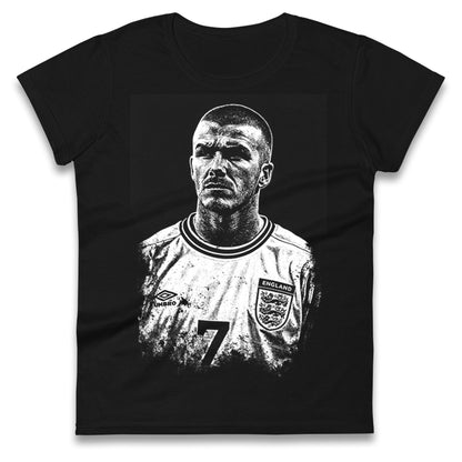Bavid Beckham England Ladies T Shirt
