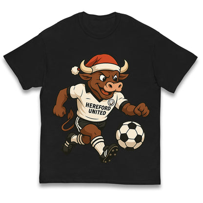 Retro Hereford Christmas Kids T Shirt