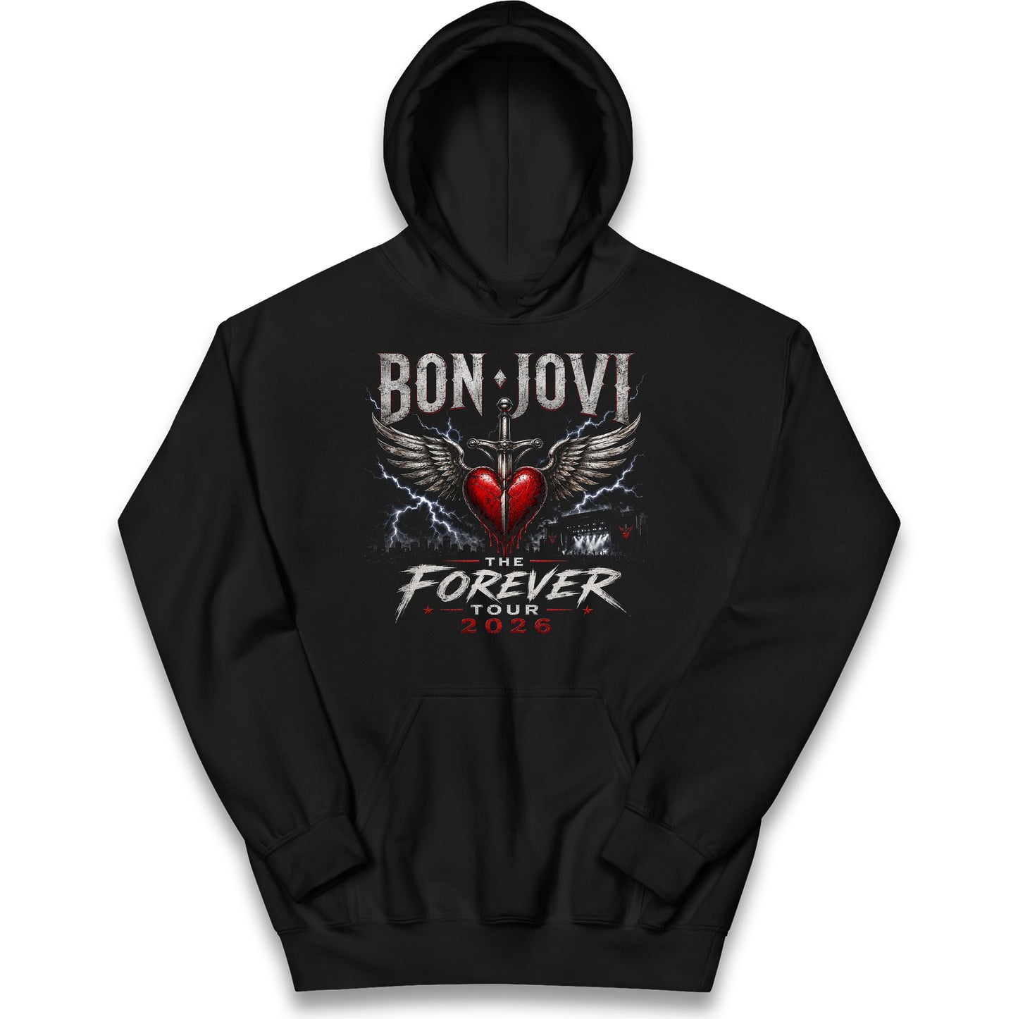 Bonjovi The Forever Tour 2026 Kids Hoodie