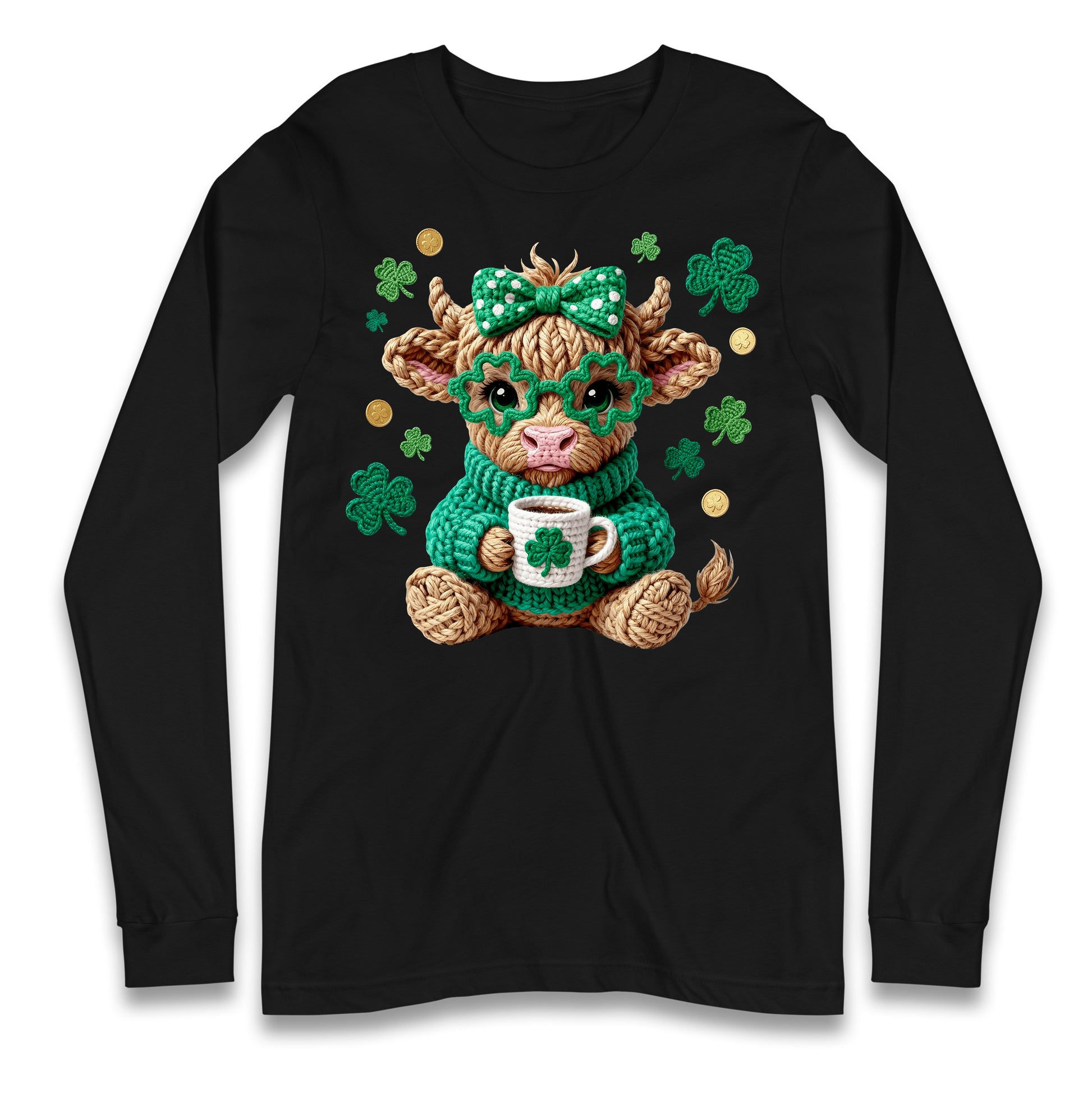 Cute Cow St Patrick Longsleeve Tee