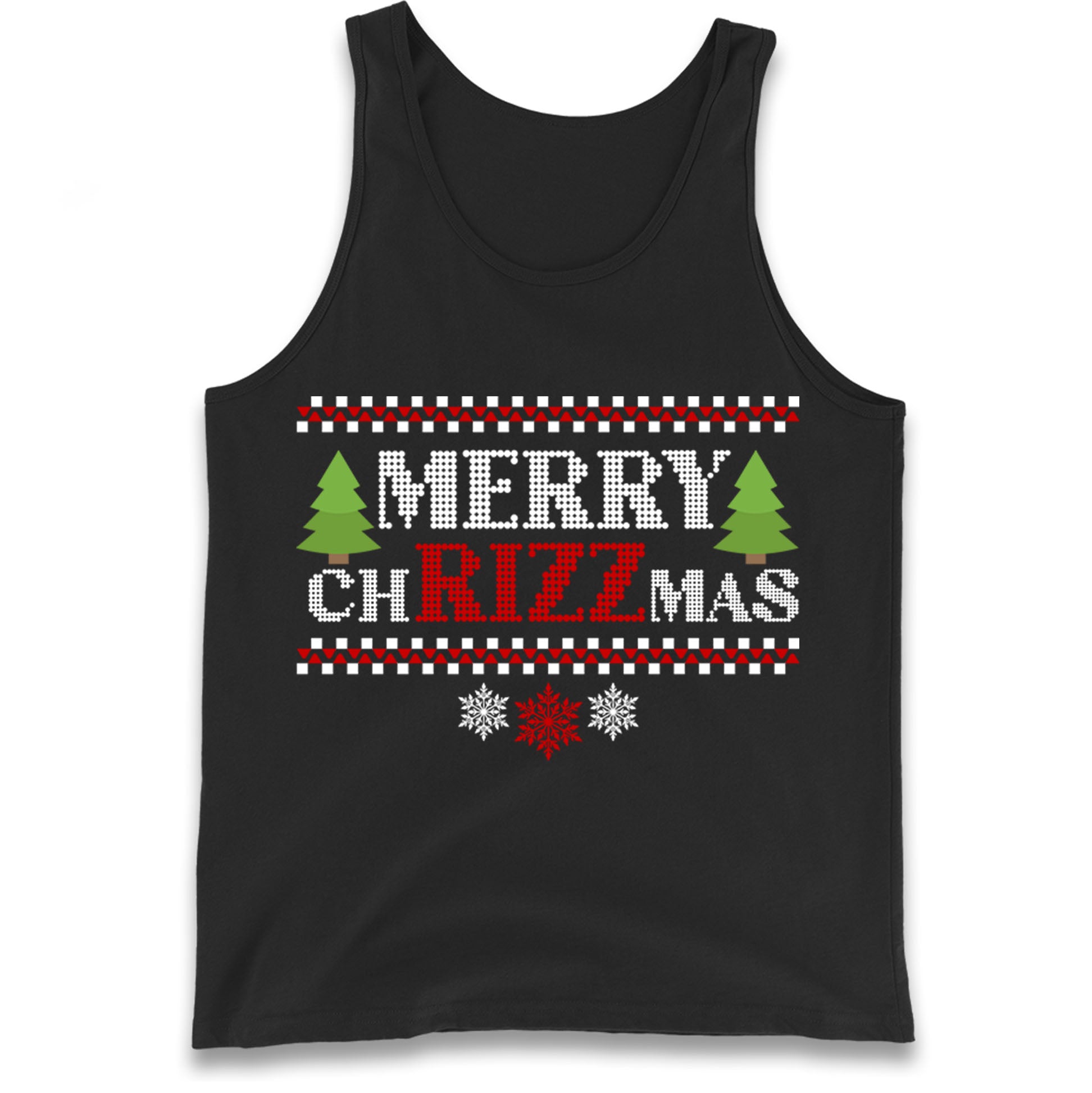 merry christmas tree tank top