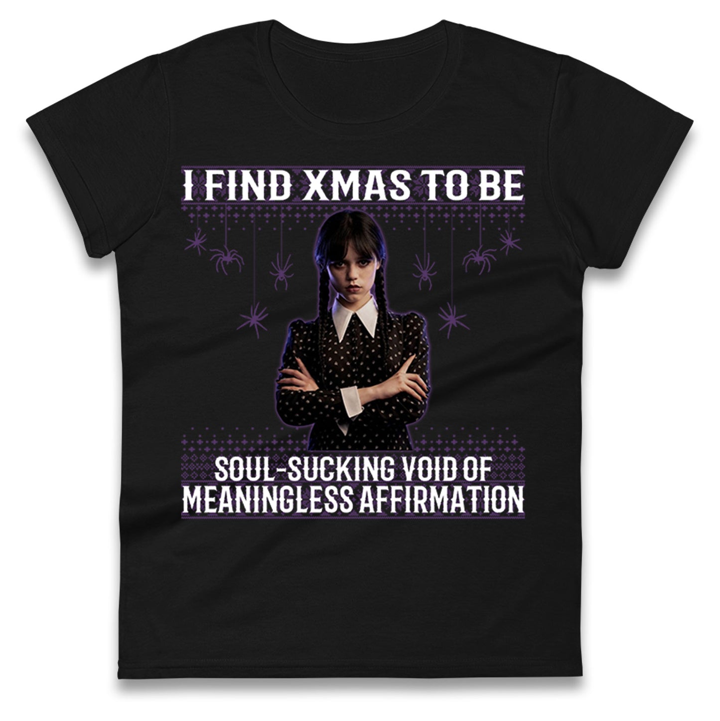 Wednesday Christmas Ladies T Shirt