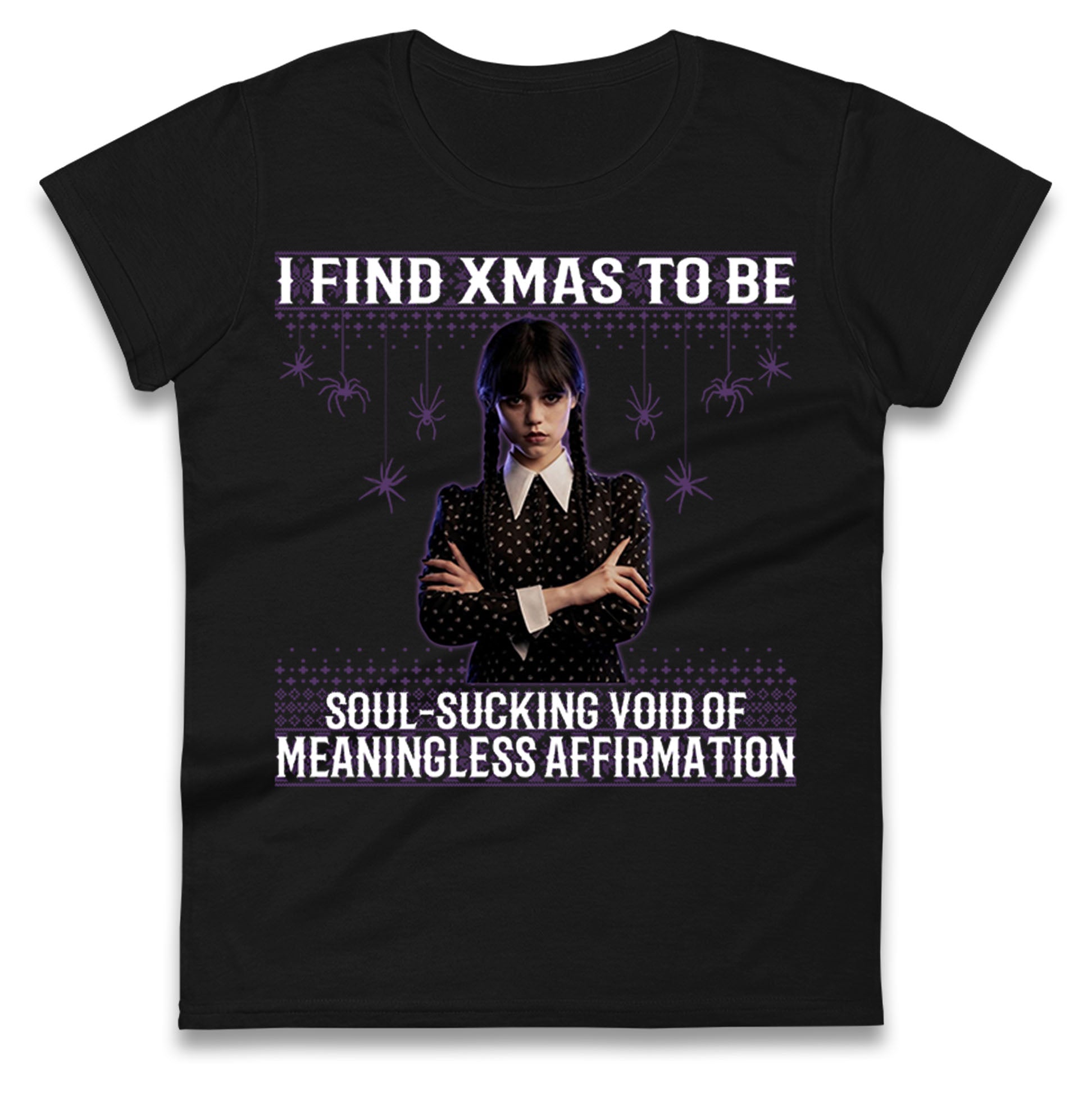 Wednesday Christmas Ladies T Shirt