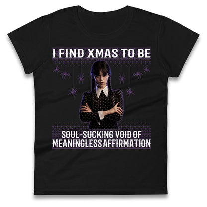 Wednesday Christmas Ladies T Shirt
