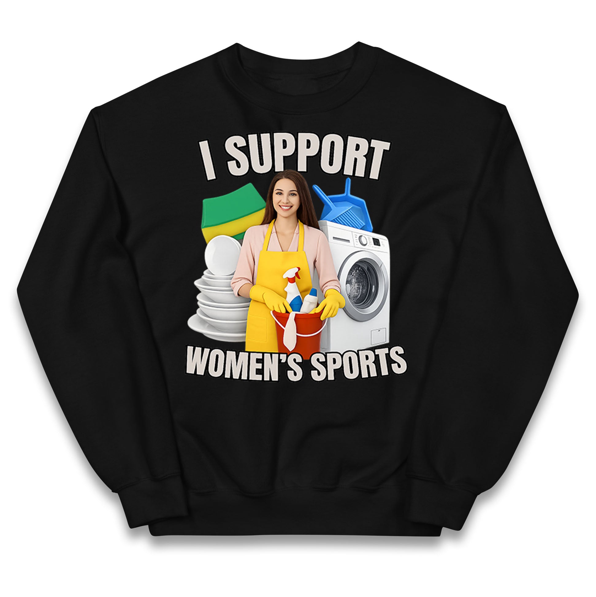 I Support Women's Sports Kids Jumper