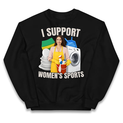 I Support Women's Sports Kids Jumper
