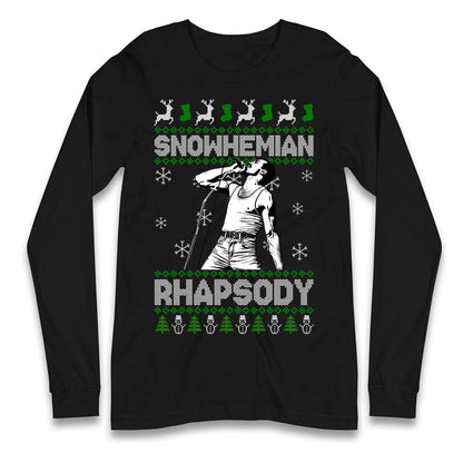 Freddie Mercury Christmas Longsleeve T Shirt