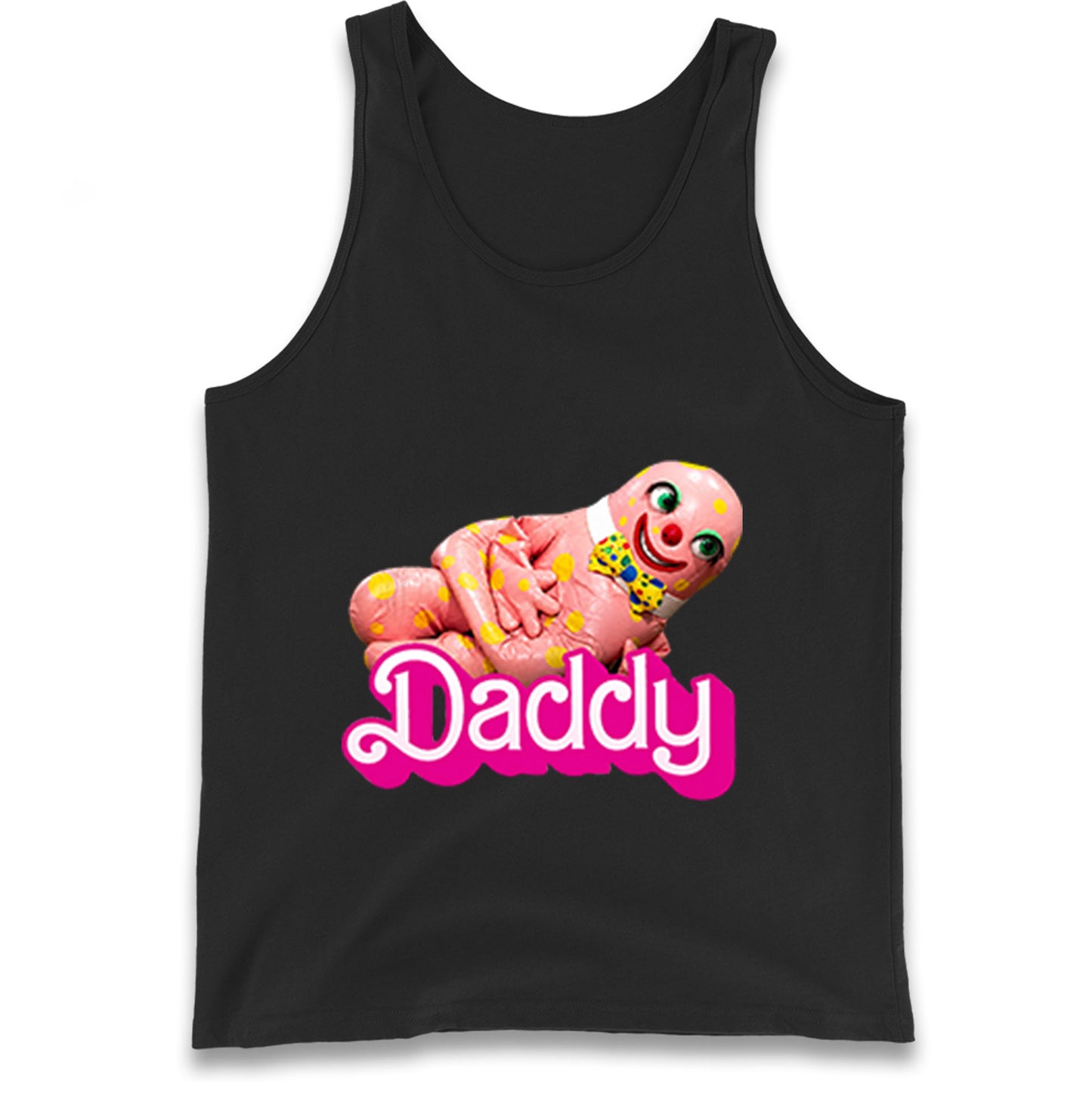 Funny Mr Blobby Daddy 90s Retro Tank Top
